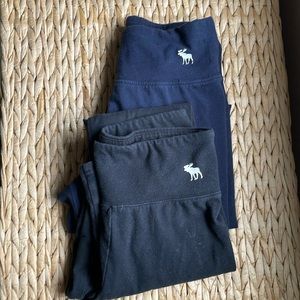 Girls leggings Abercrombie navy blue/black Size 13/14